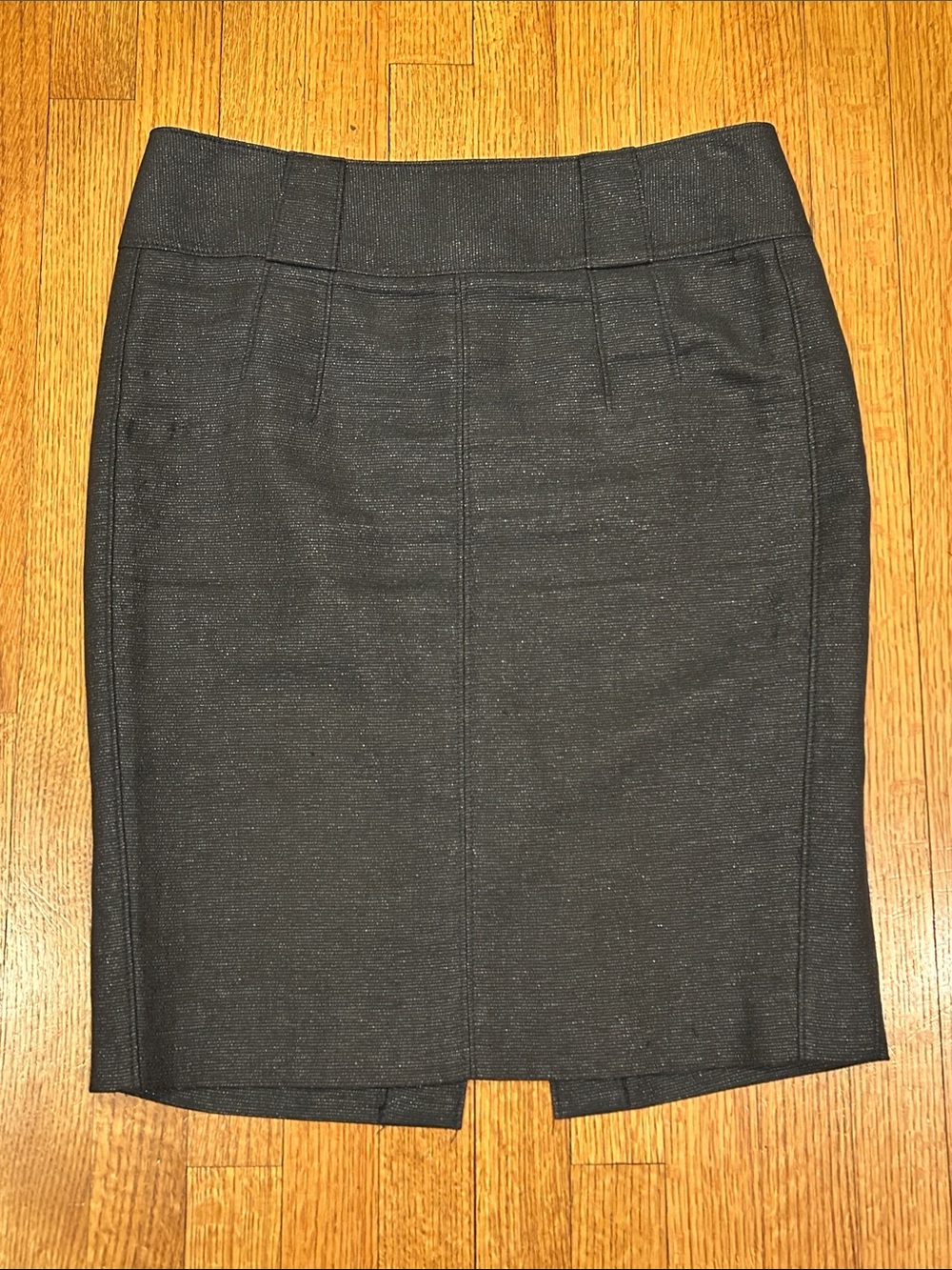 Badgley Mischka Dark Gray Pencil Skirt